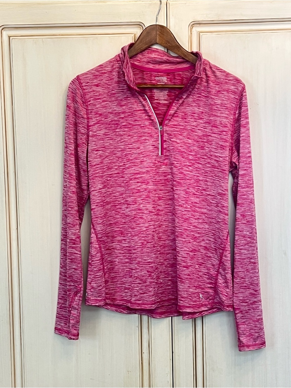 Danskin Now Women’s Semi-Fitted Quarter-Zip Pullover